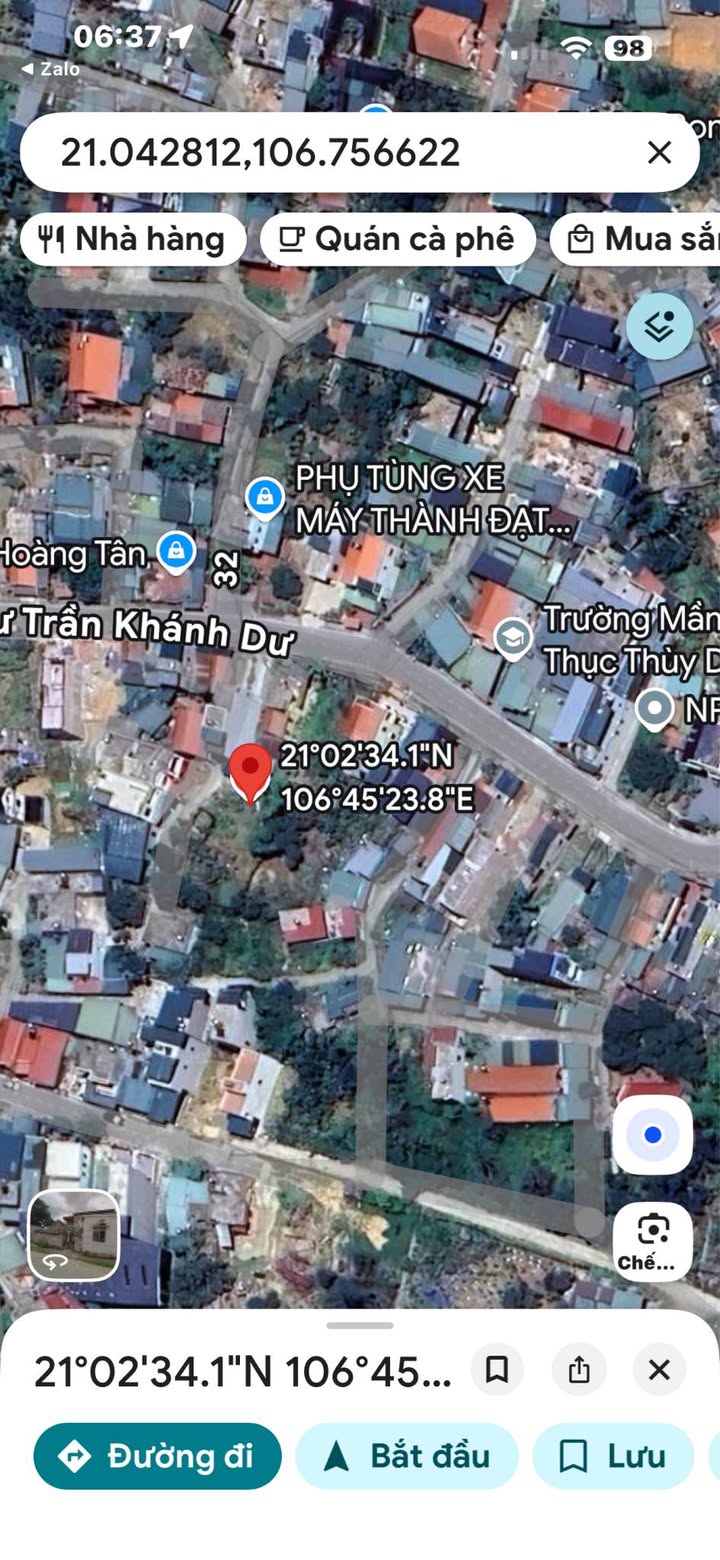 Đất nền 102m² đường Trần Khánh Dư, Uông Bí giá chỉ 1 tỷ - Cơ hội đầu tư tuyệt vời!