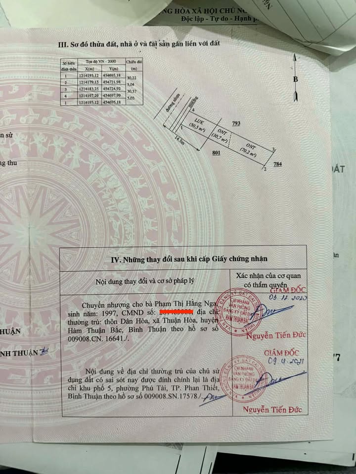 Đất ONT xã Hàm Liêm 150m² giá 1 tỷ - Sổ hồng chính chủ, thương lượng ngay!