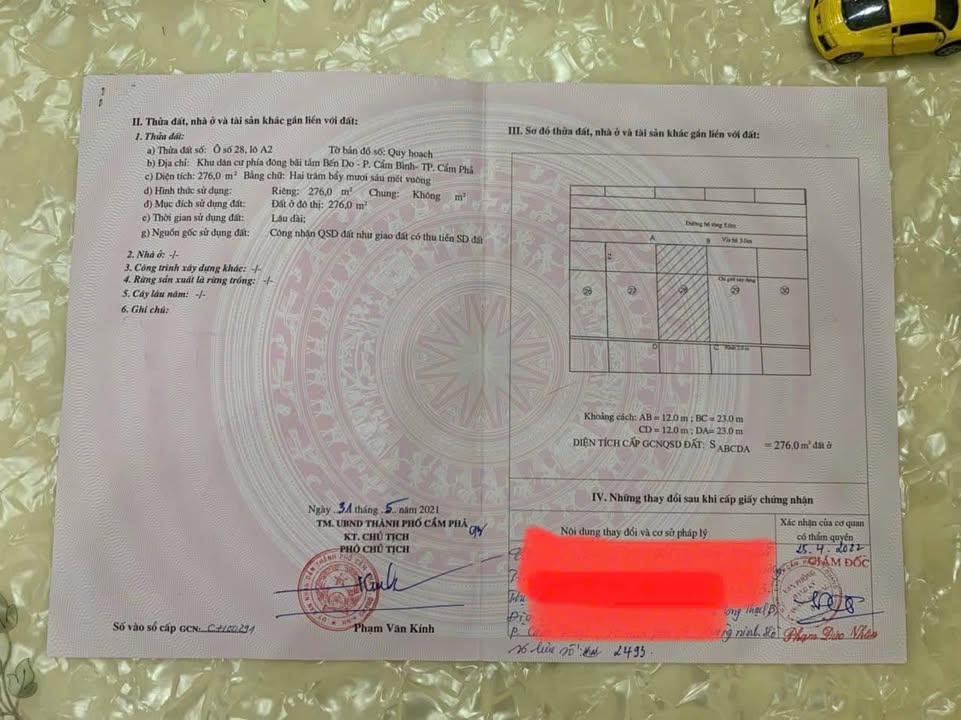 Đất nền biệt thự Cẩm Phả 276m² giá chỉ 4.968 tỷ - Sát bãi tắm Hồng Hạc!