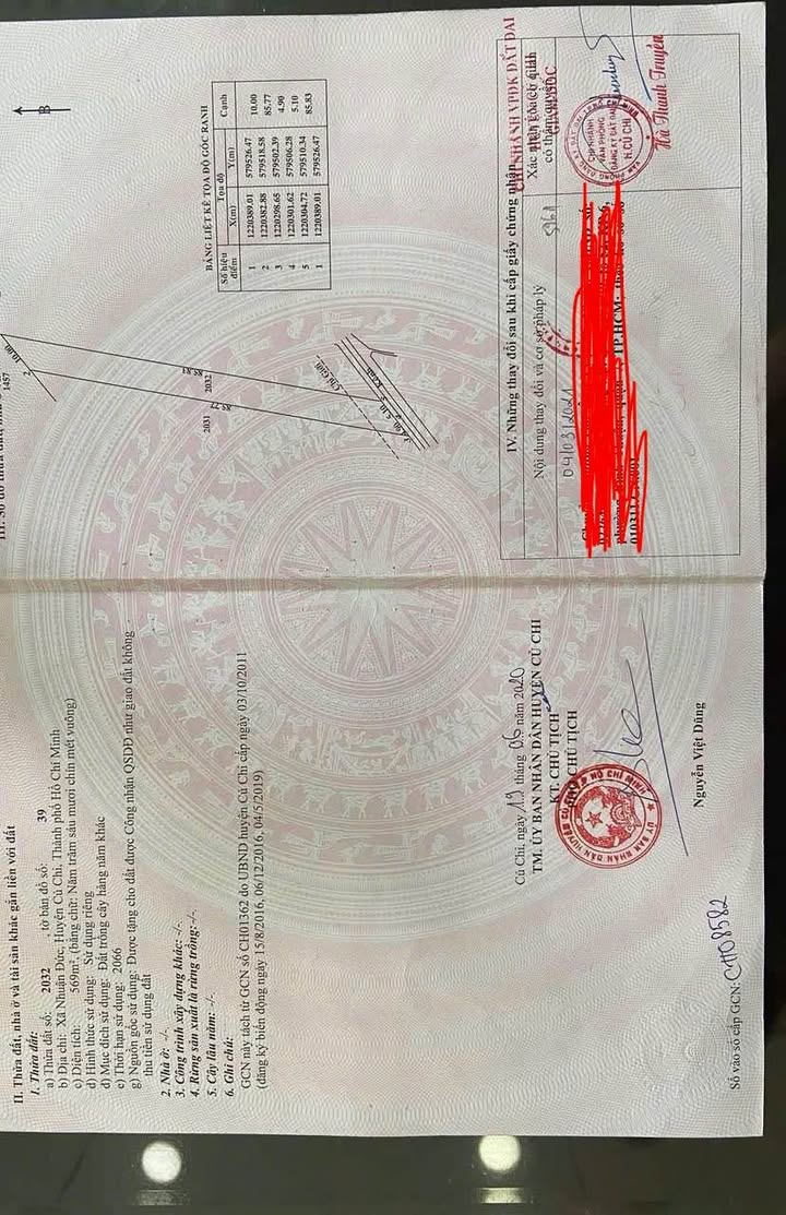 Đất nền Củ Chi 568m² giá 700 triệu - Cơ hội đầu tư hấp dẫn!