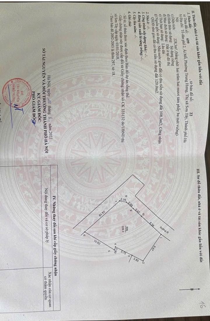 Đất nền lô góc 228m² tại Trung Hưng, Sơn Tây - Giá thương lượng hấp dẫn!