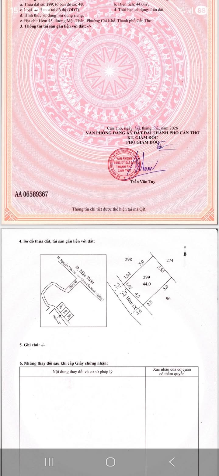 Bán đất nền nhà phố Mậu Thân Cần Thơ 44m² giá 1.25 tỷ - Vị trí đắc địa gần Lotte