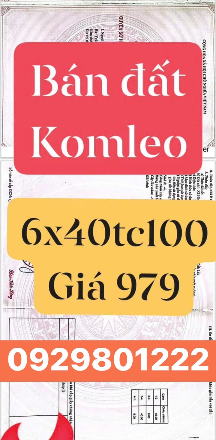 Đất nền đẹp Hòa Thắng, Buôn Ma Thuột 240m² giá chỉ 979 triệu - Cơ hội đầu tư tuyệt vời!