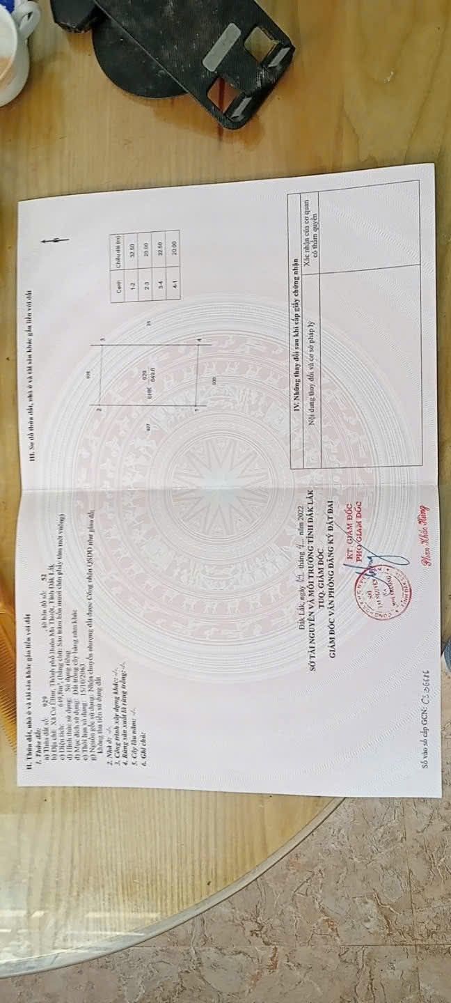 Bán Gấp Đất Vườn 600m² Phường Tân Thành, Buôn Ma Thuột - 1.07 Tỷ