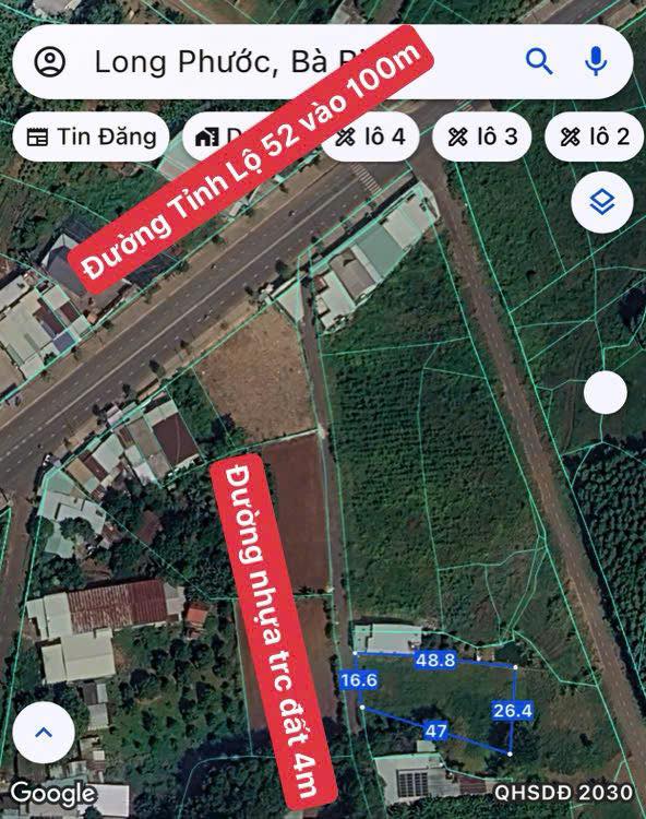 Đất nền Long Phước 1011m² giá chỉ 1.6 tỷ - Cơ hội đầu tư tuyệt vời!