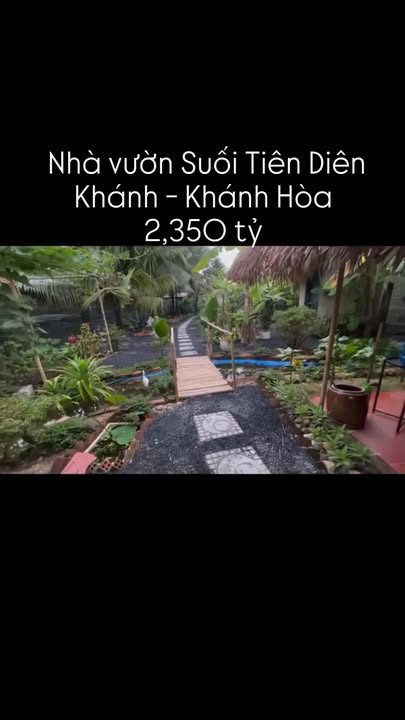 Nhà vườn nghỉ dưỡng tại Suối Tiên, Diên Khánh - 382m² giá 2.35 tỷ - Không gian sống bình yên!