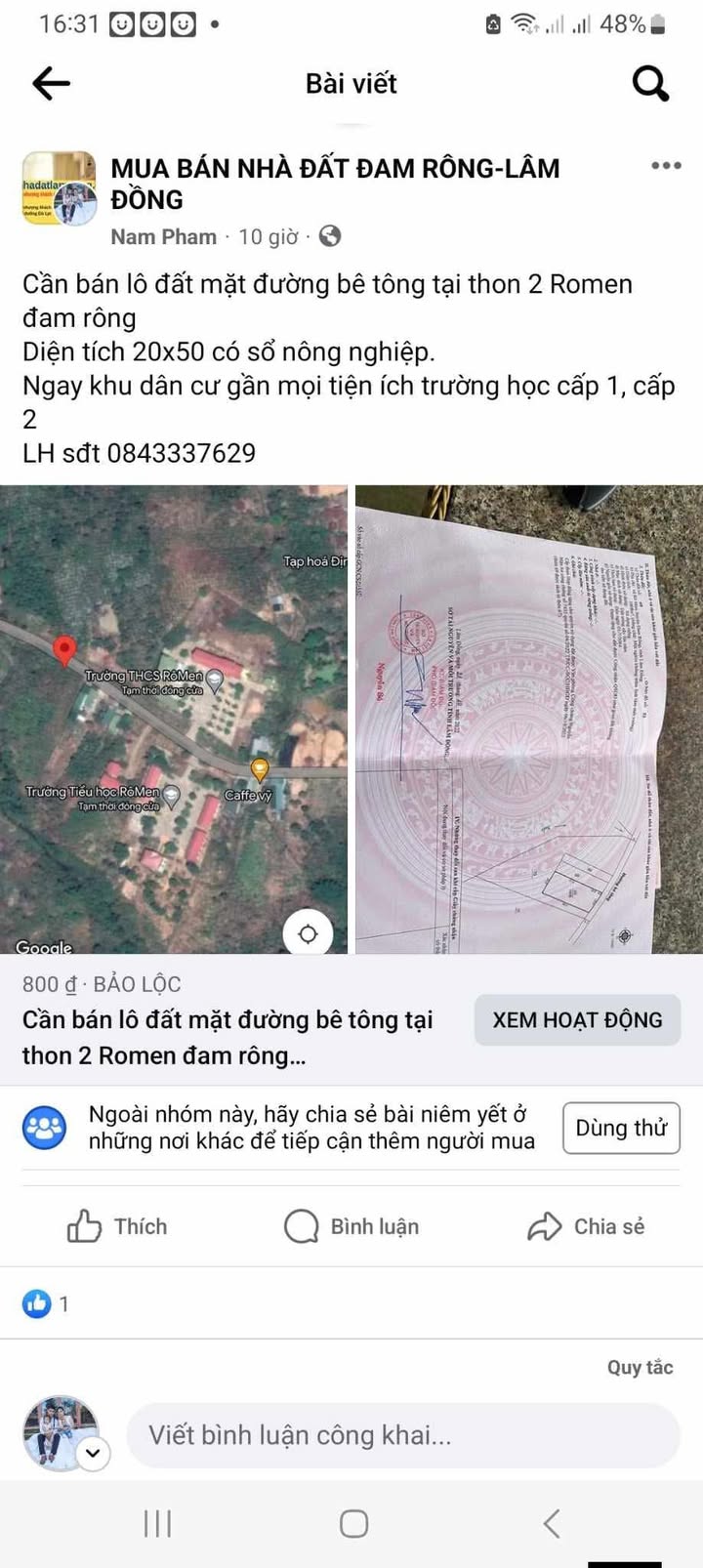 Đất thổ cư mặt đường Lê Lợi Đà Lạt 1000m² giá thỏa thuận - Cơ hội đầu tư tuyệt vời!