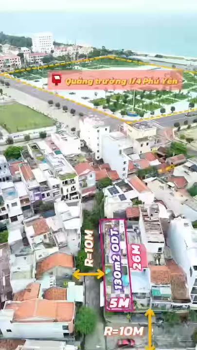 Bán nhà riêng Tuy Hòa 130m² giá 7 tỷ - Gần quảng trường 1/4