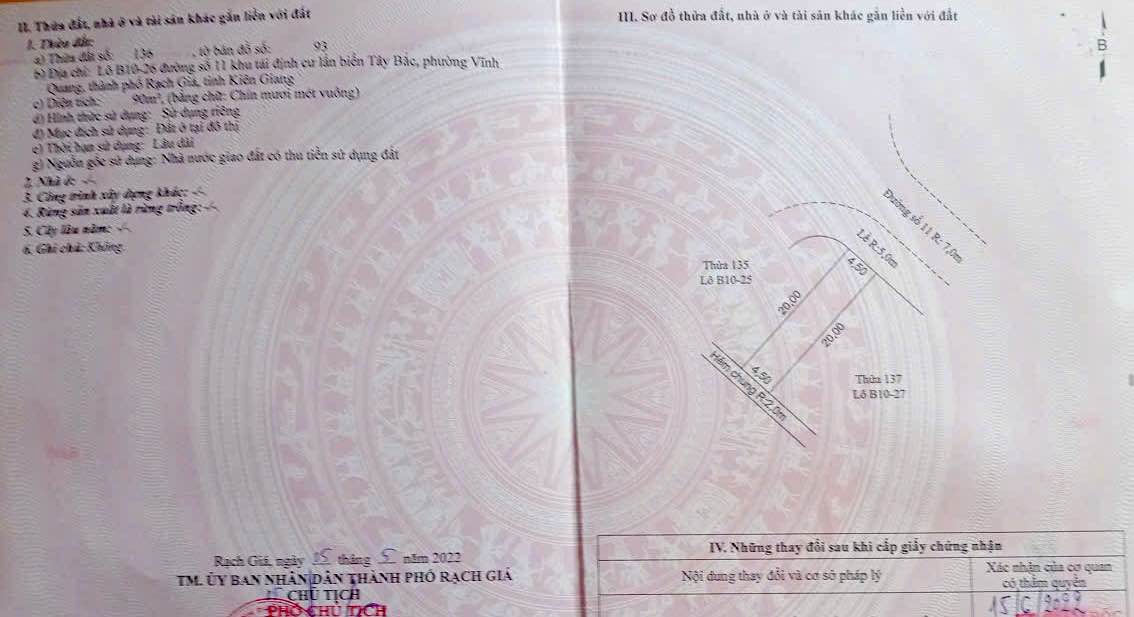 Đất nền Đô Thị Tây Bắc Rạch Giá 180m² giá 3.9 tỷ - Vị trí đắc địa gần trung tâm