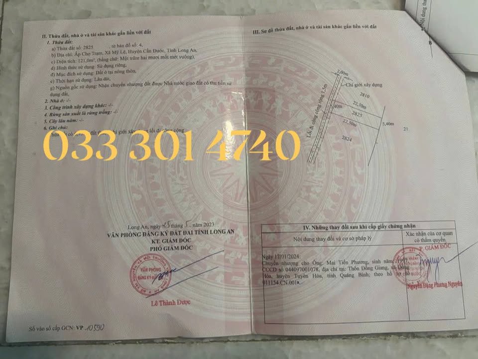 Đất nền Cần Đước 118m² giá 1.25 tỷ - Đầu tư sinh lời hấp dẫn!