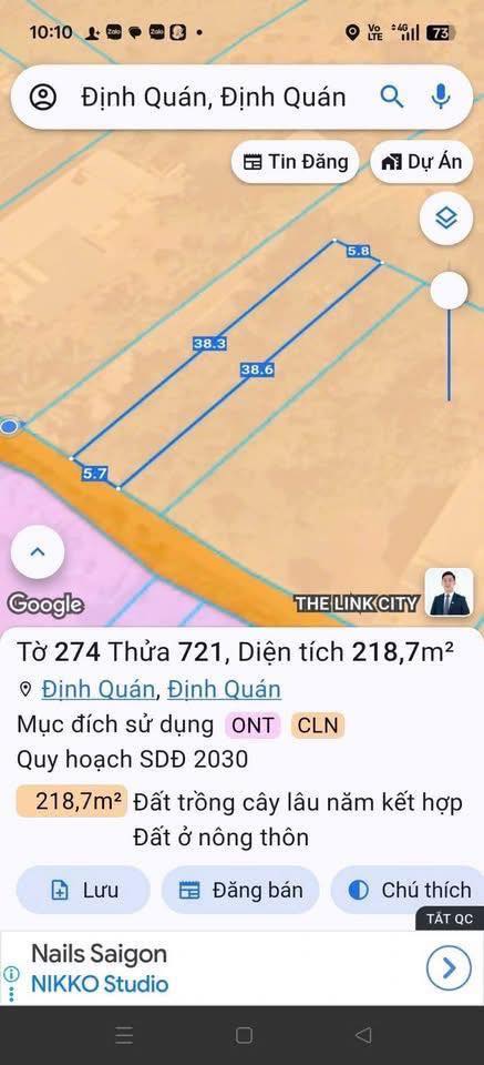 Đất nền xã Gia Canh, Huyện Định Quán 190m² giá 485 triệu - Cơ hội đầu tư hấp dẫn!