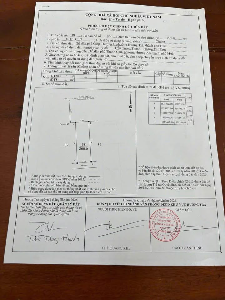 Đất mặt tiền Văn Xá, 200m² giá 1.2 tỷ - Cơ hội đầu tư tuyệt vời!