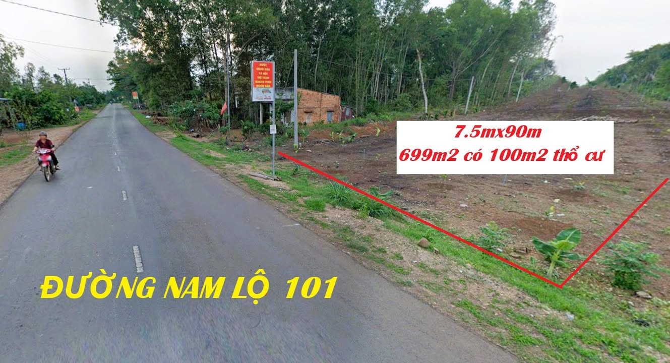 Bán đất mặt tiền Nam Lộ 101, xã La Ngà, 699m² - Kinh doanh thuận lợi!