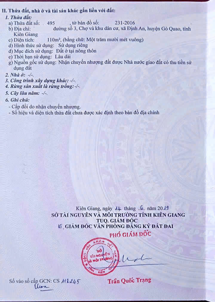 Đất thổ cư 110m² tại chợ Sóc Ven, Gò Quao - Đầu tư sinh lời!