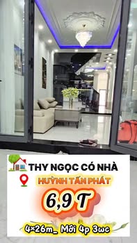 Nhà mới xây hẻm Huỳnh Tấn Phát, Tân Thuận, 104m² giá 6.9 tỷ - Full nội thất cao cấp