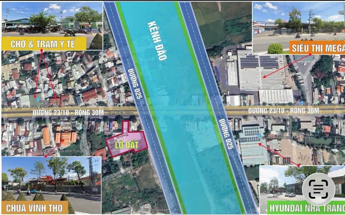 Bán nhà 2 mặt tiền đường 23/10 Phường Phương Sài 1230m² - Vị trí đắc địa gần chợ