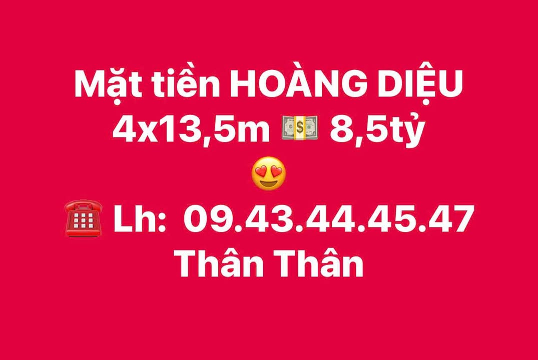 Nhà phố mặt tiền Hoàng Diệu, Buôn Ma Thuột 54m² giá 8.5 tỷ - Kinh doanh sầm uất!