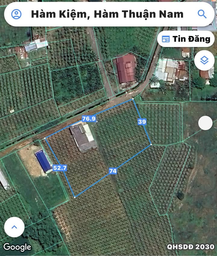 Đất nền Xã Hàm Kiệm 3431m² giá thỏa thuận - Mặt tiền bám đường 70m