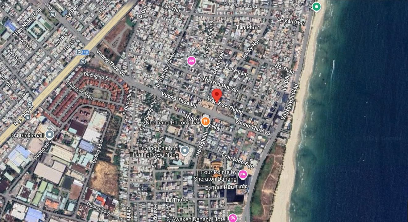 Đất Biển Đà Nẵng - Trần Đức Thông 160m² Ngang 10m, Giá 2x Tỷ