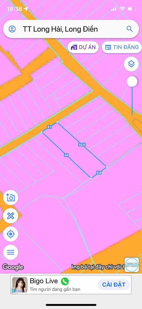 Đất mặt tiền đường bê tông Long Tân, 307m² giá 3.9 tỷ - Cơ hội đầu tư tuyệt vời!