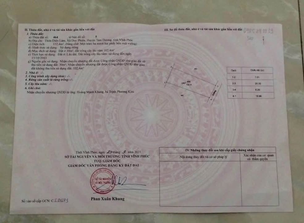 Đất nền Duy Phiên, Tam Dương 132m² giá 600 triệu - Đầu tư sinh lời ngay!