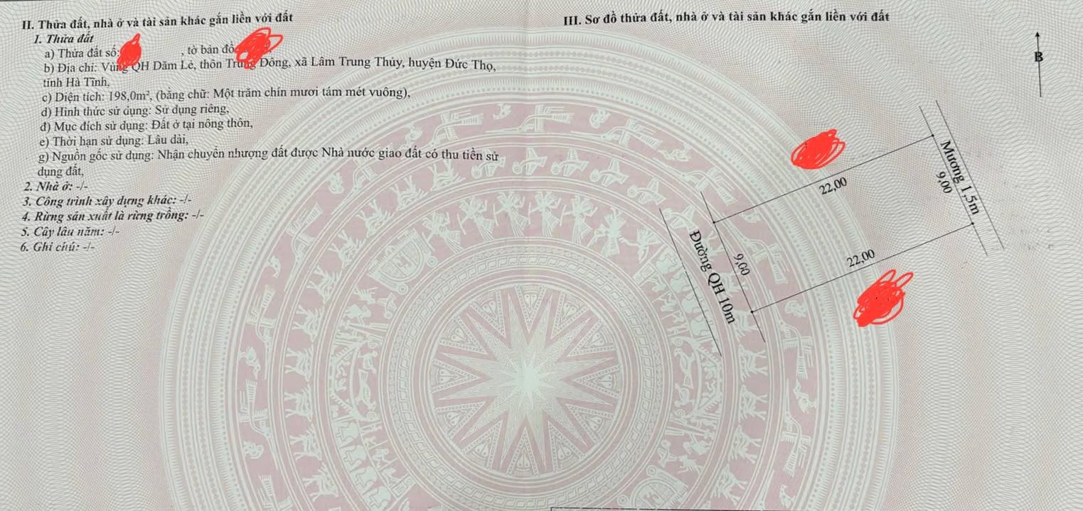 Đất nền tại Thôn Trung Đông, Xã Đức Đồng - Diện tích 198m² - Giá đầu tư hấp dẫn!