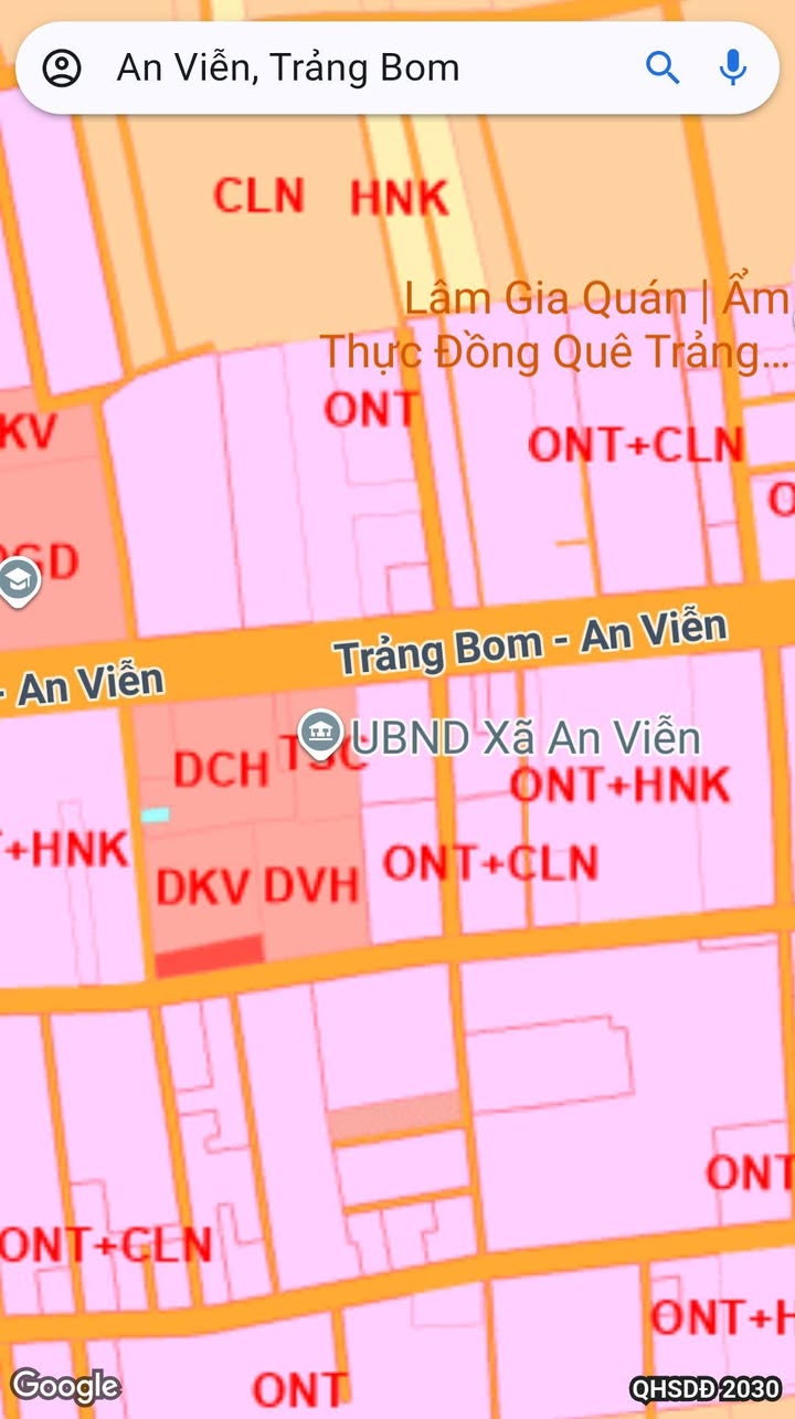 Đất thổ cư 196m² tại An Viễn, Trảng Bom - Sổ hồng riêng, cách UB xã 50m