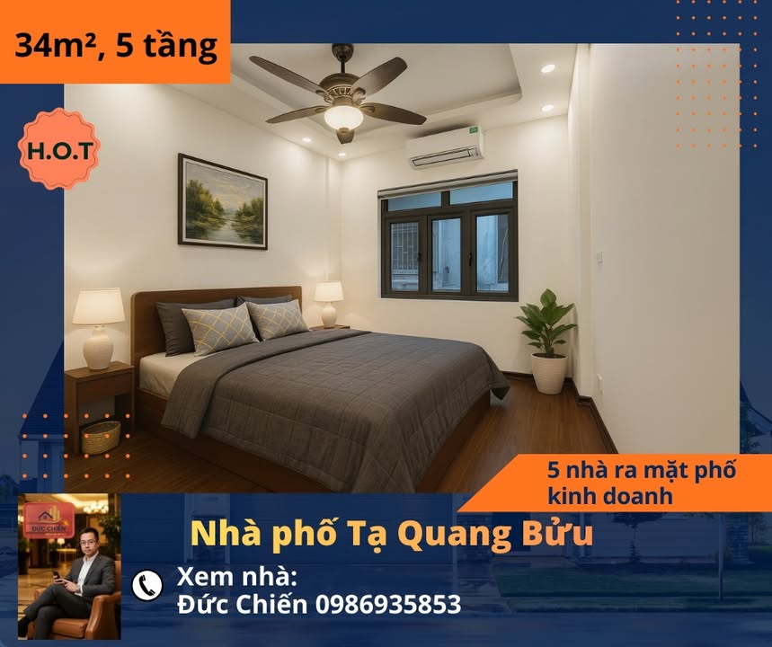 Nhà phố Tạ Quang Bửu, Quận Hai Bà Trưng 34m² giá 7 tỷ - Vị trí đắc địa cho thuê hoặc ở ngay!