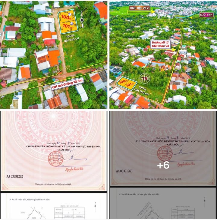 Đất Kiệt Ô Tô Út Tịch Huế 100m² 1,8xx tỷ - Sổ đỏ chính chủ