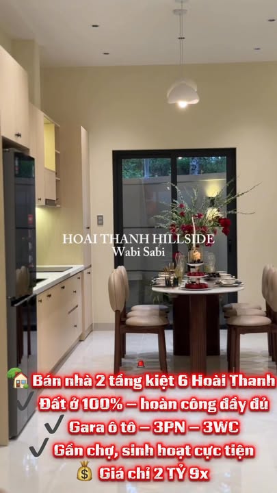 Nhà 2 tầng tại Kiệt 6 Hoài Thanh 106m² giá 2.9 tỷ - Phong cách Wabi Sabi hiện đại