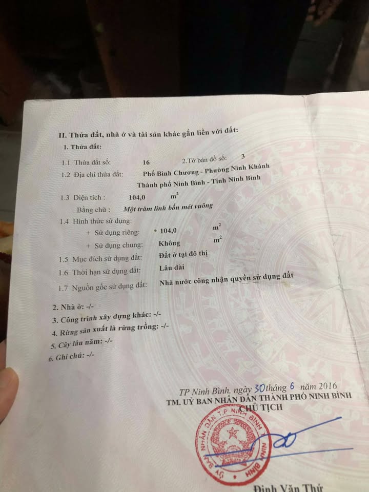 Nhà mặt tiền Trần Hưng Đạo, Ninh Khánh 104m² giá 12 tỷ - Đầu tư sinh lời ngay!