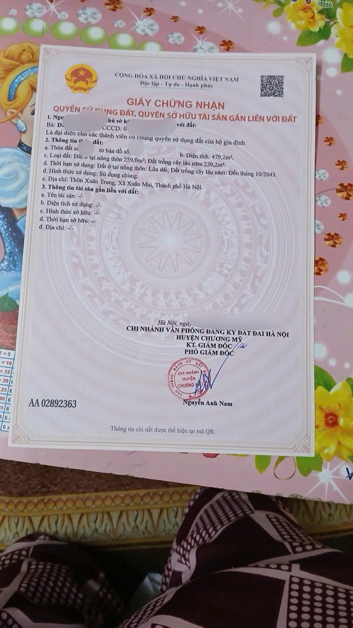 Đất nền 479m² tại Xuân Trung - Chương Mỹ, giá 4.79 tỷ - Đầu tư sinh lời lý tưởng!