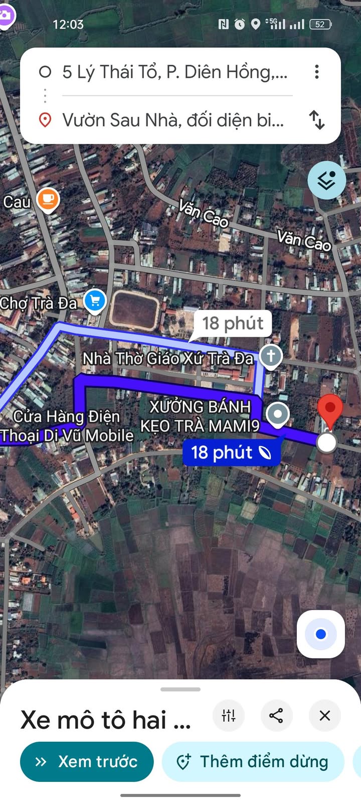 Đất cho thuê tại thôn 1, xã Trà Đa, 360m² - Đường bê tông rộng rãi!