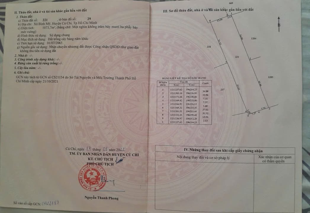 Bán Đất Củ Chi 1073m² - Giá Tốt Giữ Tài Sản, Đón Đầu Quy Hoạch