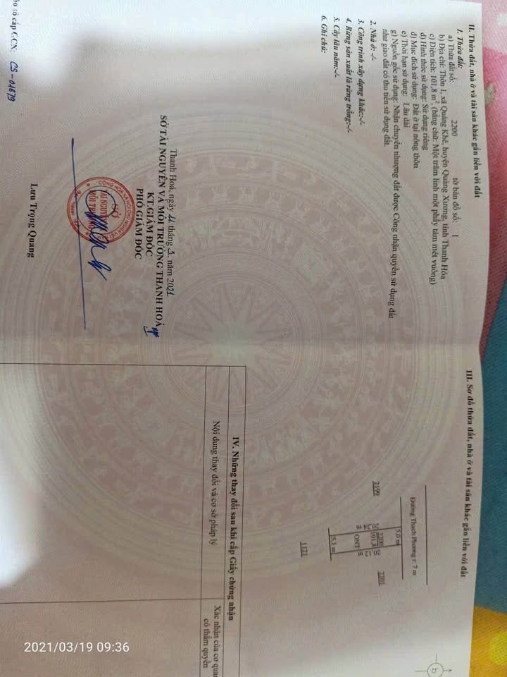 Đất nền Xã Quảng Khê, Huyện Quảng Xương 108m² giá 6xx triệu - Vị trí đắc địa gần QL1A!