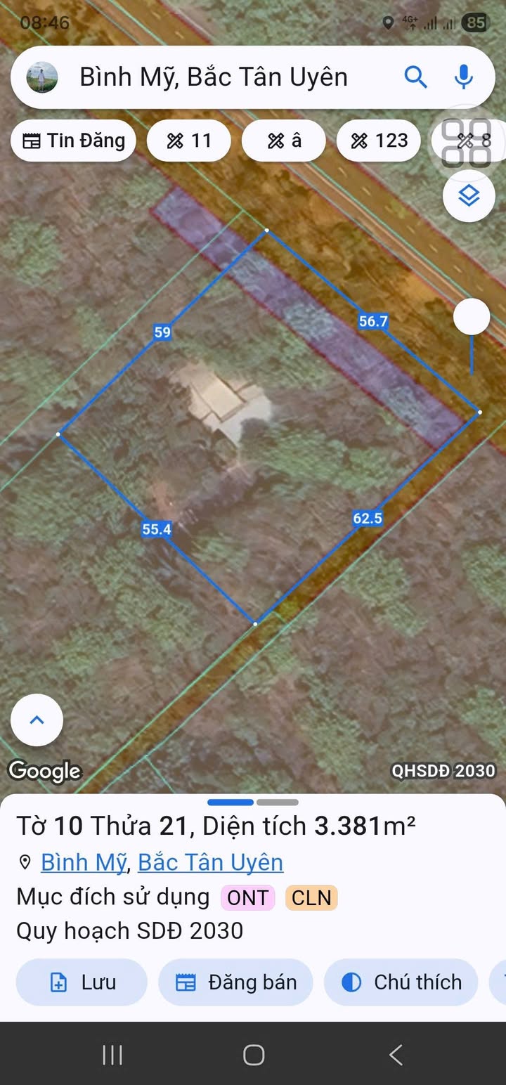 Đất nền 2 mặt tiền Bình Mỹ, Bắc Tân Uyên 3400m² chỉ 6.9 tỷ - Cơ hội đầu tư tuyệt vời!