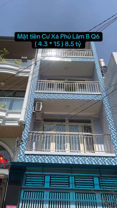 Nhà mặt tiền Cư Xá Phú Lâm B Quận 6 64m² giá 8.5 tỷ - Cơ hội đầu tư hấp dẫn!