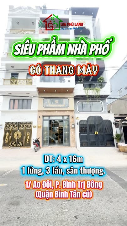Nhà phố CCG Ao Đôi, Bình Trị Đông A, 64m², giá 9.7 tỷ - Hạ giá sốc 1 tỷ!