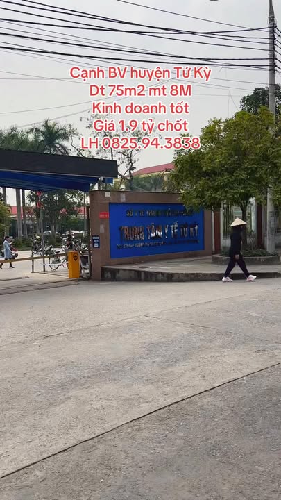 Đất kinh doanh gần Bệnh viện Tứ Kỳ 75m² giá 1.9 tỷ - Đầu tư sinh lời ngay!