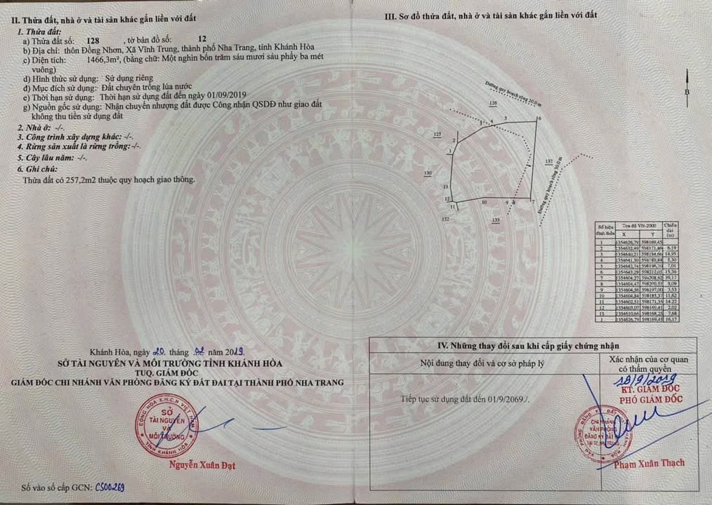Đất thương mại dịch vụ tại Nha Trang 1800m² giá 19.8 tỷ - Sổ hồng chính chủ