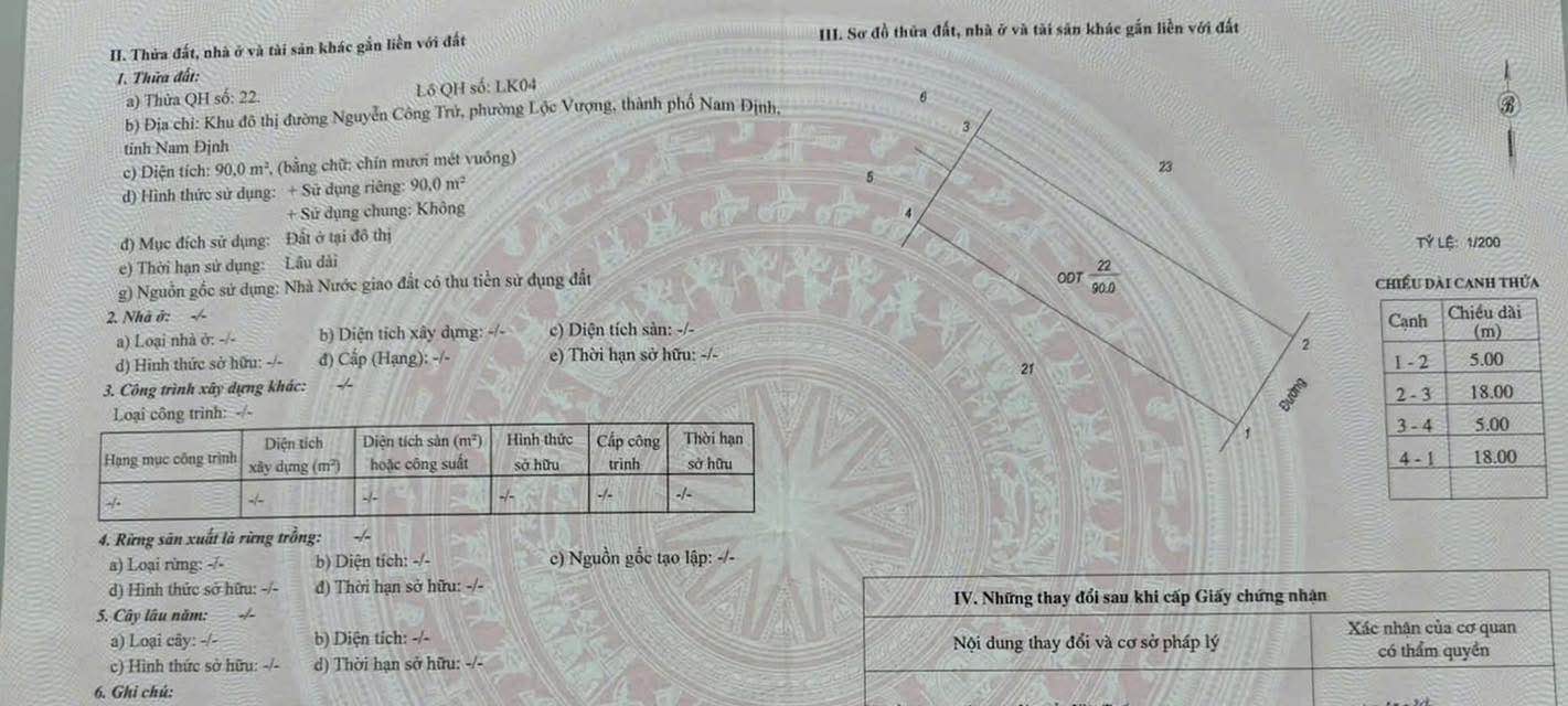 Đất nền KĐT Nguyễn Công Trứ 90m² giá 4.5 tỷ - Thương lượng chính chủ!