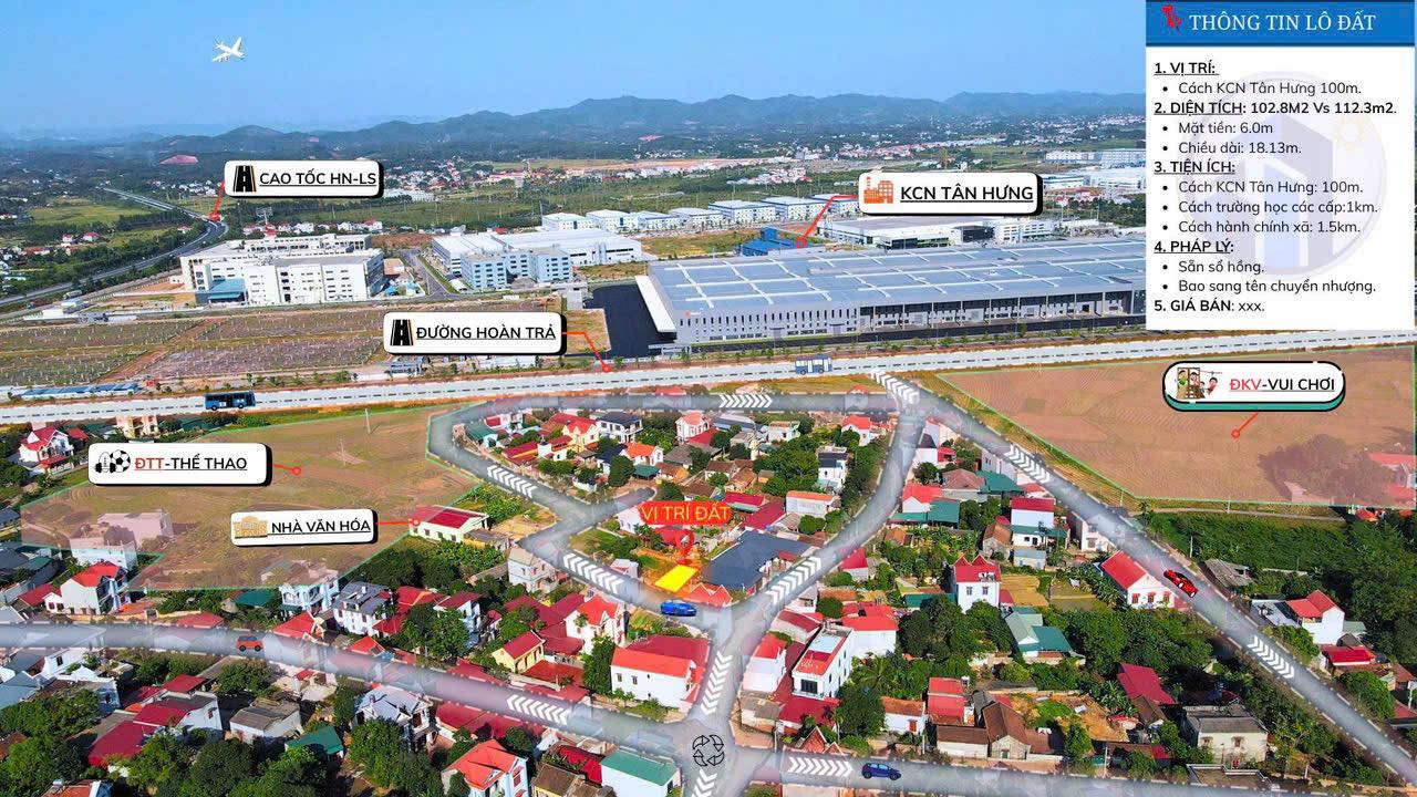 Đất nền Xương Lâm, Lạng Giang 100m² giá chỉ 2.5 tỷ - Tiềm năng khai thác cao!