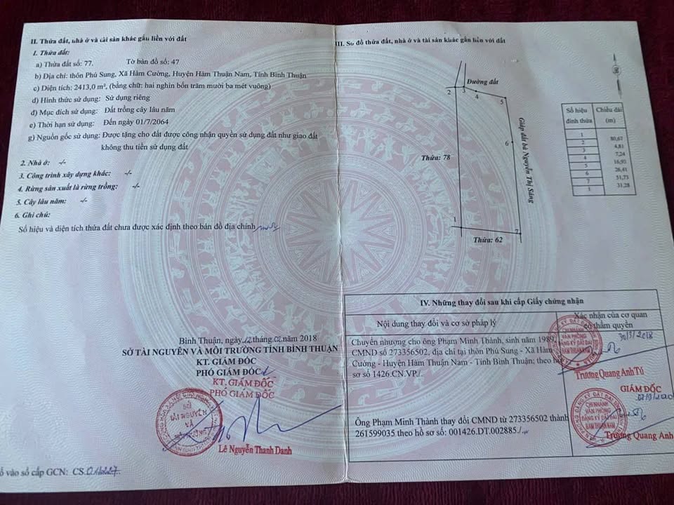 Đất Vườn Thanh Long 7253m² Sổ Đỏ Riêng - Giá Đầu Tư 1.6 Tỷ