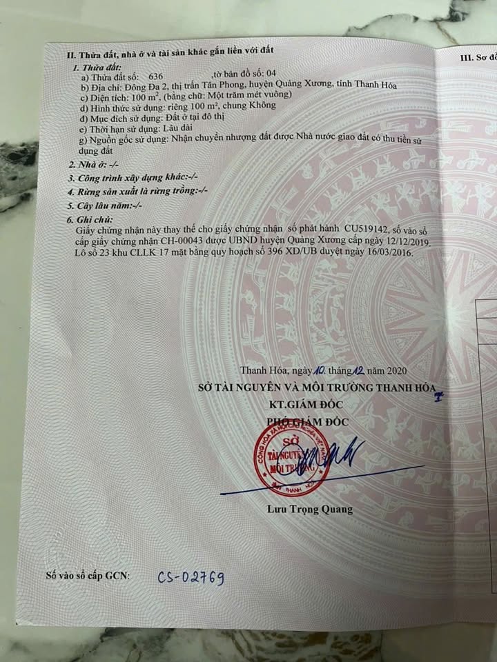 Bán đất hướng Đông tại Thị trấn Tân Phong, 100m² chỉ 2.1 tỷ - Cơ hội đầu tư tuyệt vời!