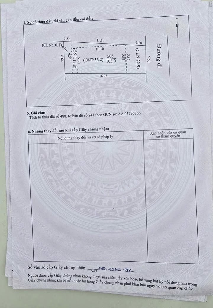 Đất thổ cư thôn Đông Nứa, xã Hiệp Hoà, 103m² giá chỉ 800 triệu - Cơ hội đầu tư lý tưởng!