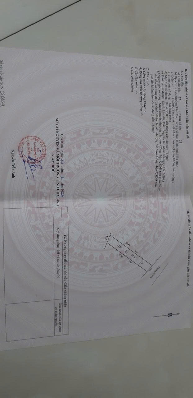 Đất nền khu đô thị Zen Village Hòa Bình 81m² giá 2.75 tỷ - Sổ đỏ chính chủ