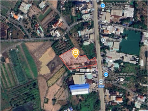 Đất 3300m² Xã Đa Phước, Bình Chánh giá 50 tỷ - Mặt tiền QL50 thuận lợi