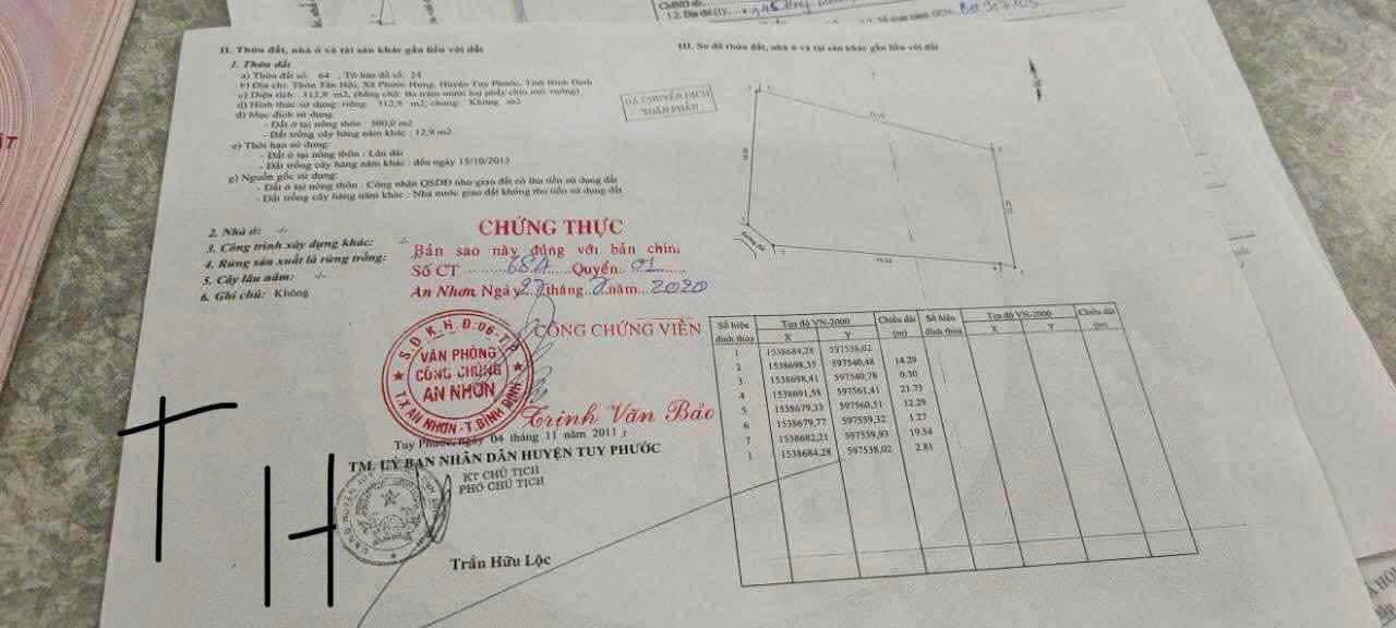 Đất nền thổ cư 312m² tại Thôn An Hội, Tuy Phước - Cơ hội đầu tư tuyệt vời!