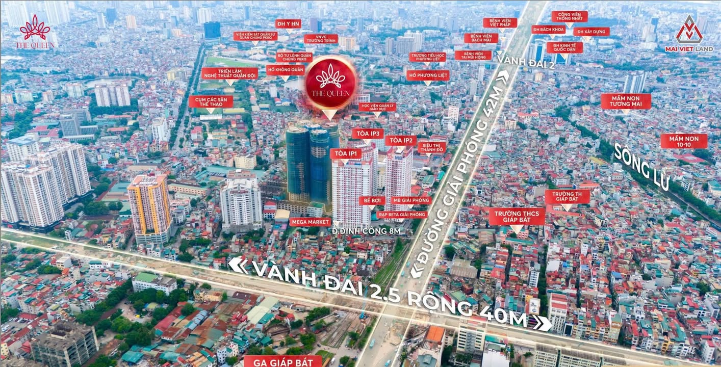 Căn hộ The Queen Thanh Xuân 72-102.5m² giá từ 6.8 tỷ - Đầu tư ngay!