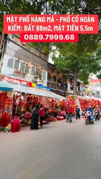 Đất mặt phố Hàng Mã, Quận Hoàn Kiếm, 88m² - Đầu tư sinh lời tuyệt vời!